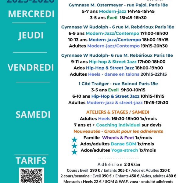 Affiche horaires