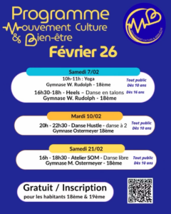Mouvement Culture & Bien-être février 2026