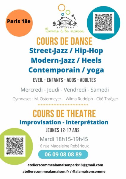 Cours pour la saison 26-27