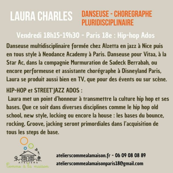 Laura Charles, danseuse et chorégraphe pluridisciplinaire