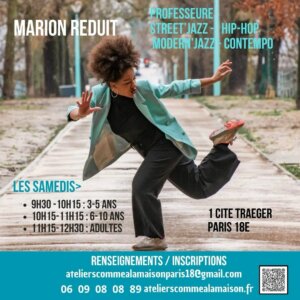 Marion Reduit, danseuse, chanteuse et comédienne