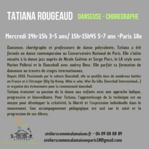 Tatiana Rougeaud, danseuse et chorégraphe