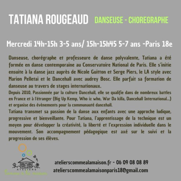 Tatiana Rougeaud, danseuse et chorégraphe