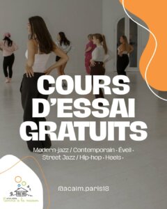 Cours d'essai gratuits